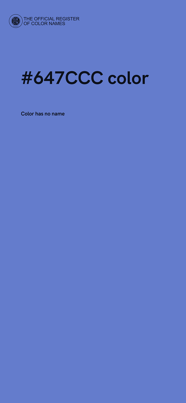 #647CCC color image