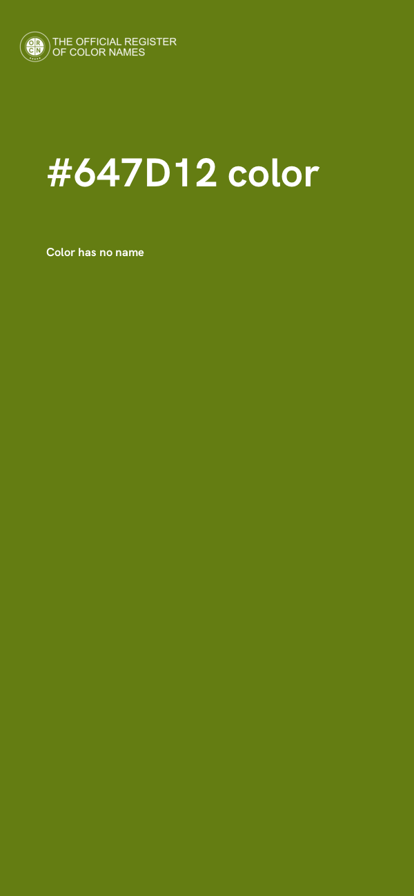 #647D12 color image
