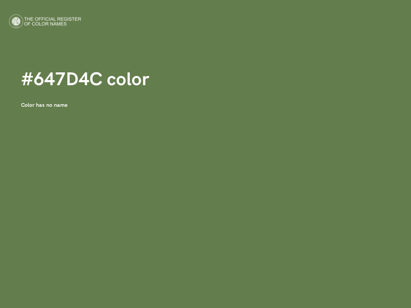 #647D4C color image