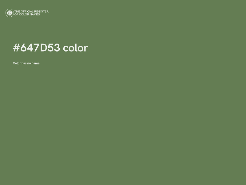 #647D53 color image