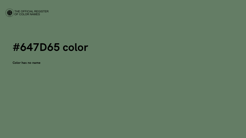 #647D65 color image