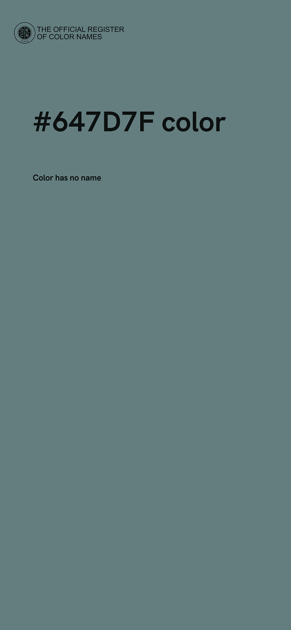 #647D7F color image