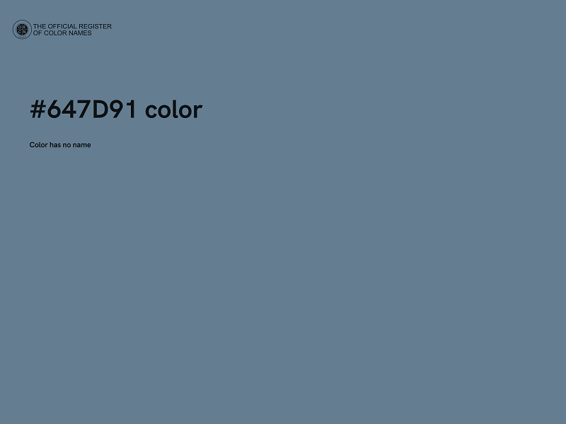 #647D91 color image
