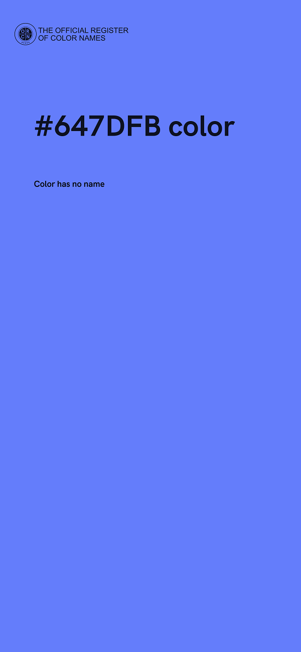 #647DFB color image