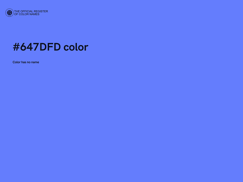 #647DFD color image