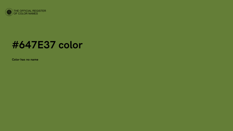 #647E37 color image