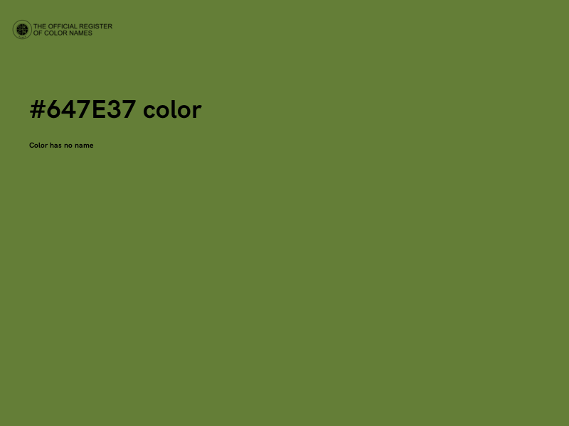 #647E37 color image