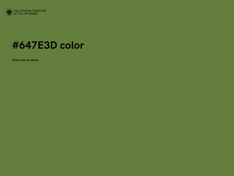 #647E3D color image