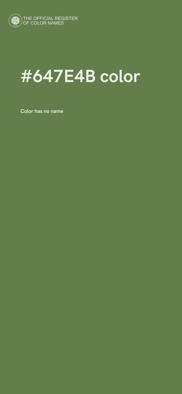 #647E4B color image