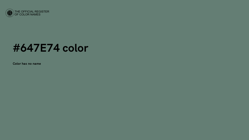 #647E74 color image