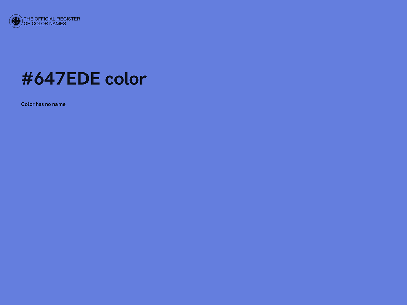 #647EDE color image