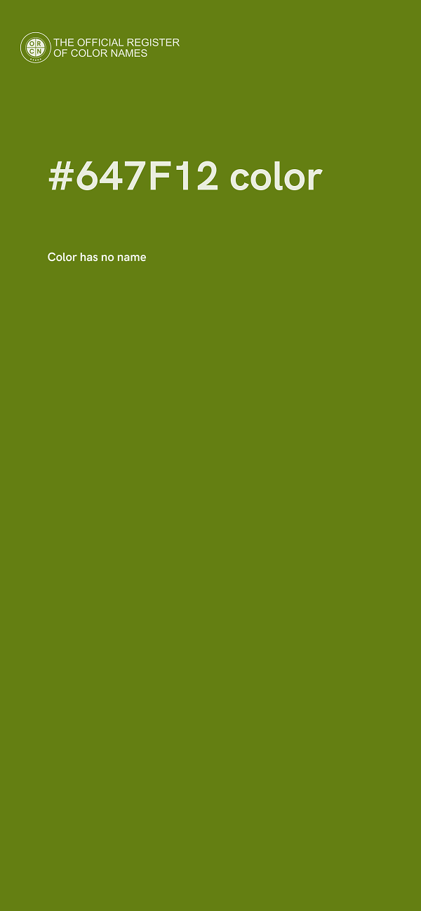 #647F12 color image