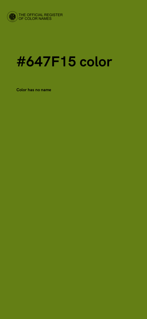 #647F15 color image