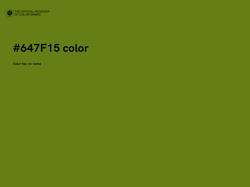 #647F15 color image