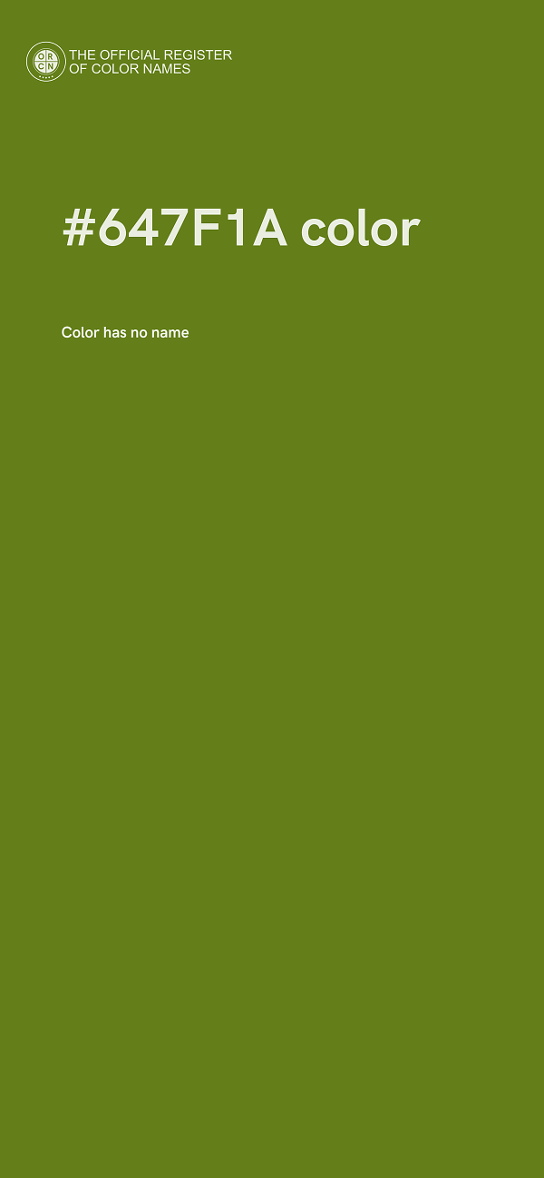 #647F1A color image
