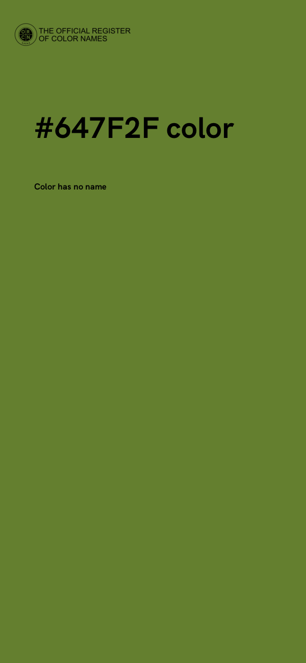 #647F2F color image