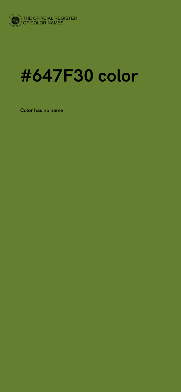 #647F30 color image