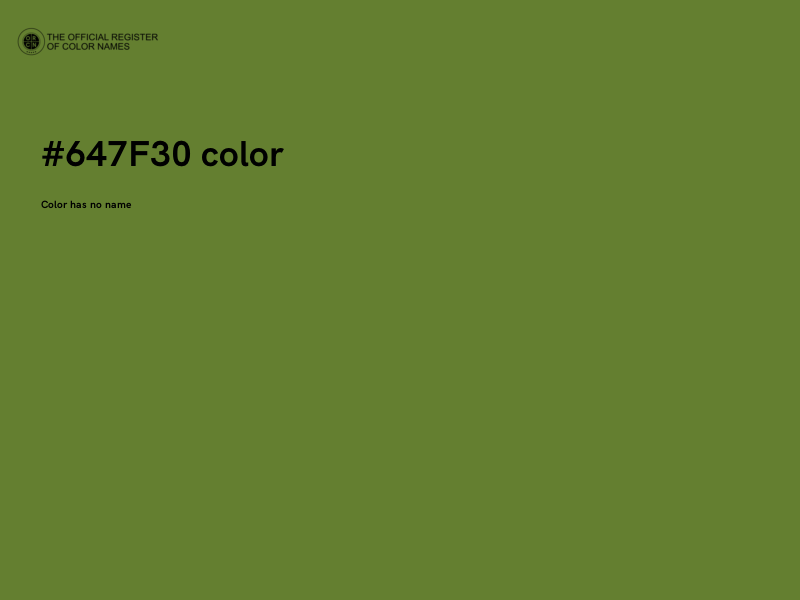 #647F30 color image