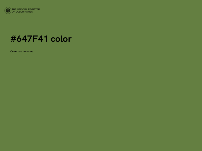 #647F41 color image