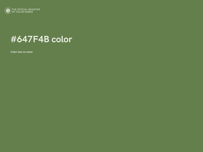 #647F4B color image