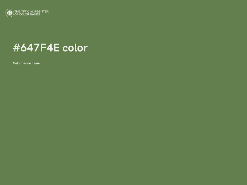 #647F4E color image