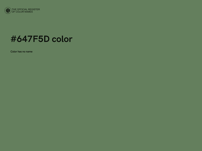 #647F5D color image