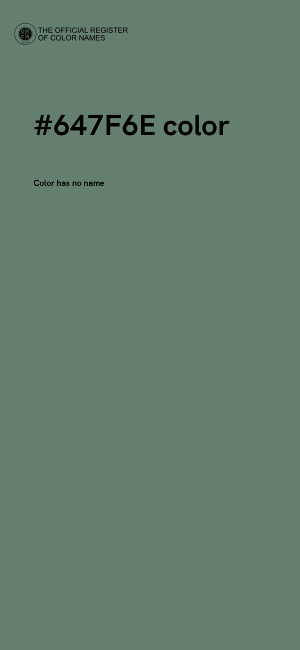 #647F6E color image