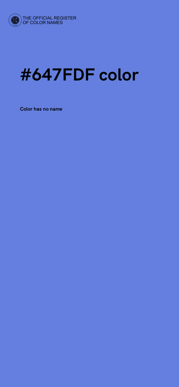 #647FDF color image