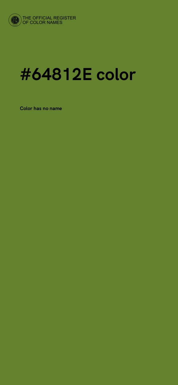 #64812E color image