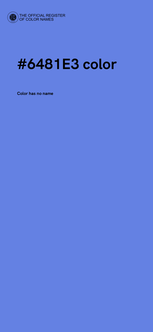 #6481E3 color image