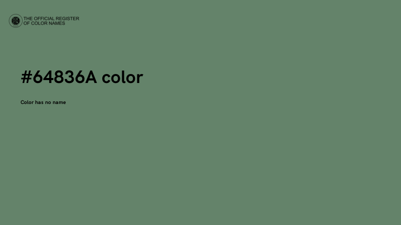 #64836A color image