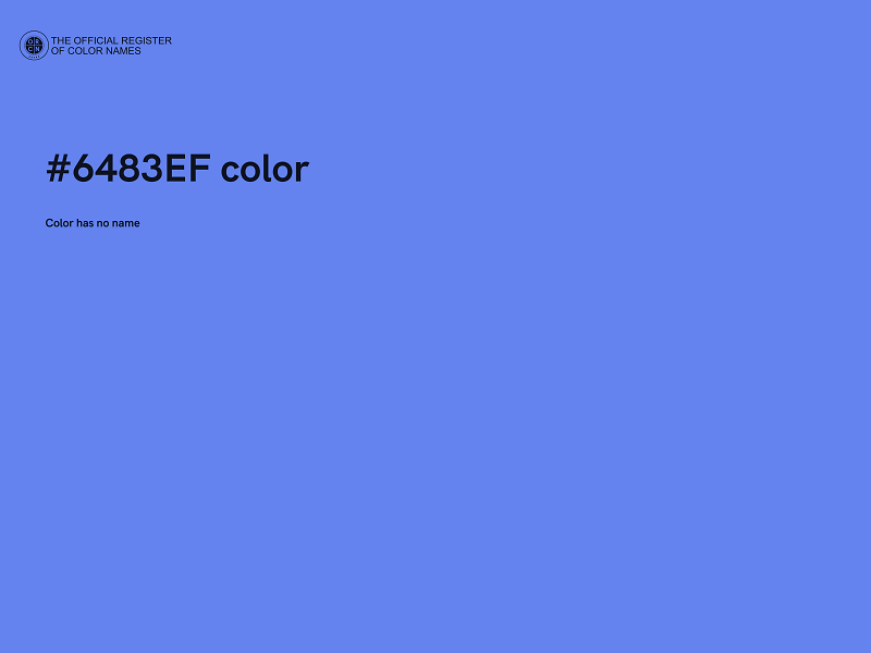 #6483EF color image