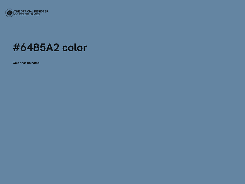 #6485A2 color image