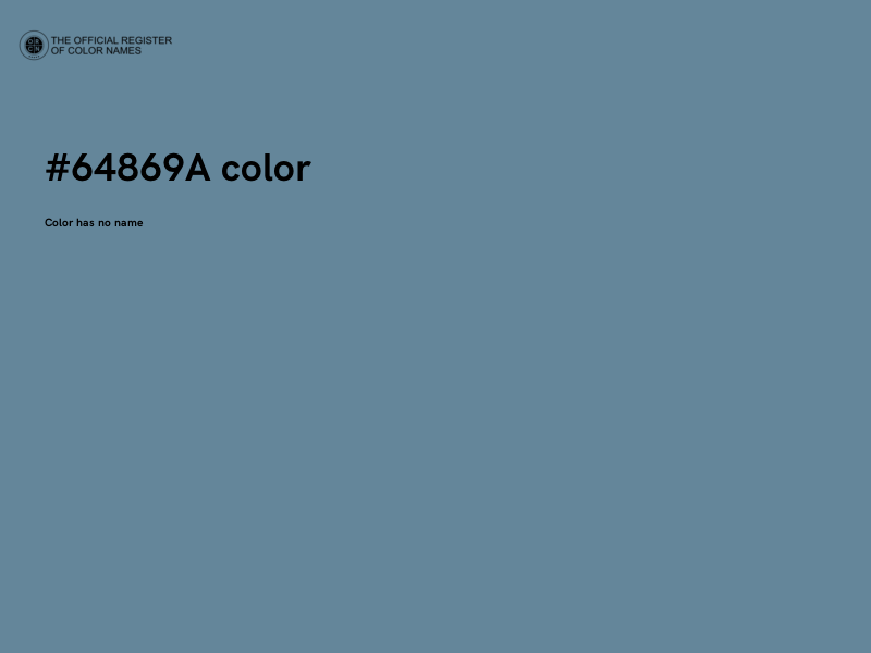 #64869A color image