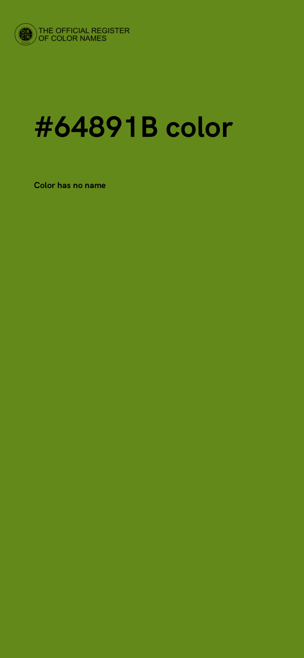 #64891B color image