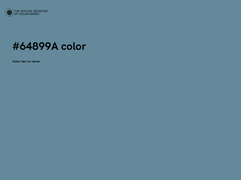 #64899A color image