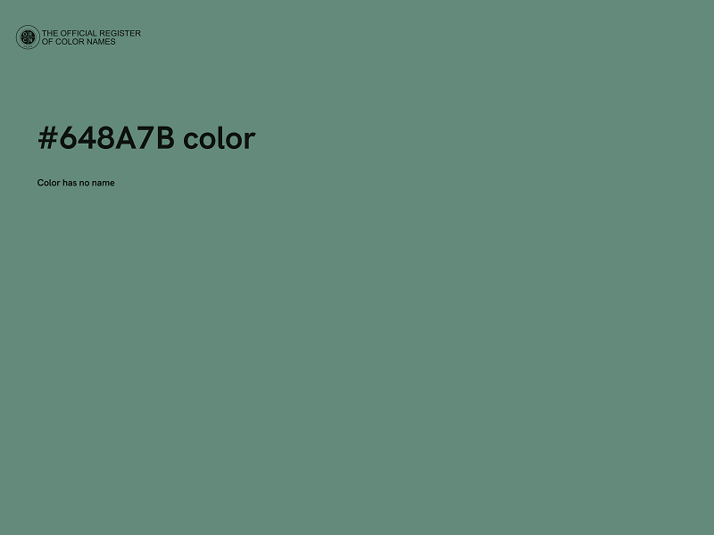 #648A7B color image
