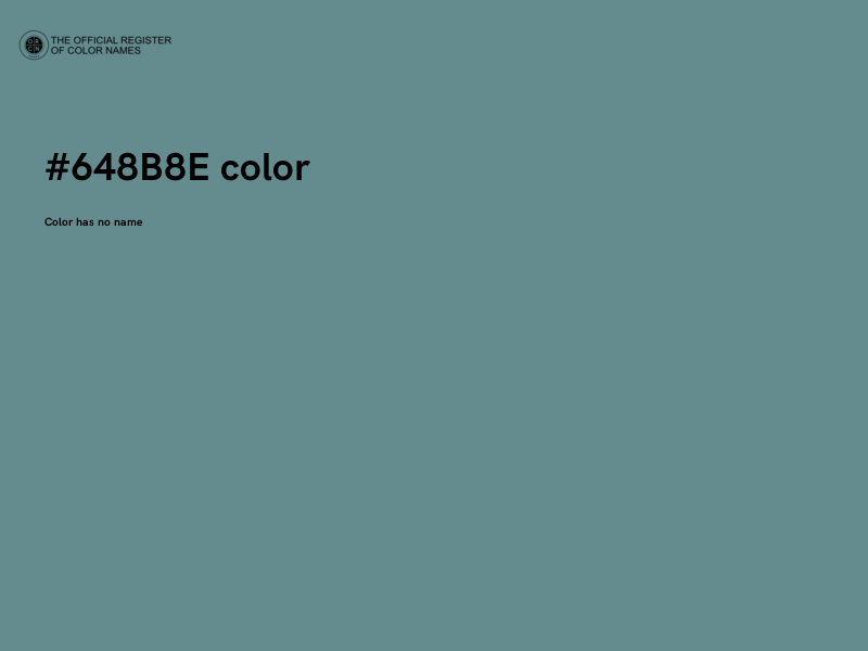 #648B8E color image