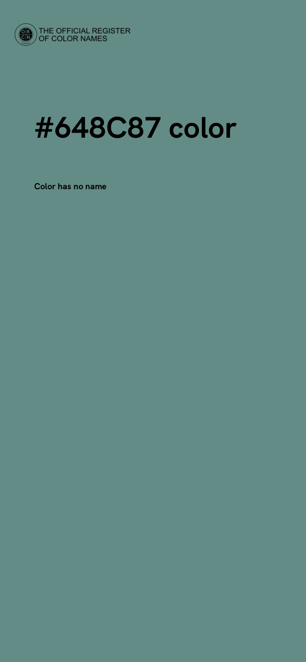 #648C87 color image