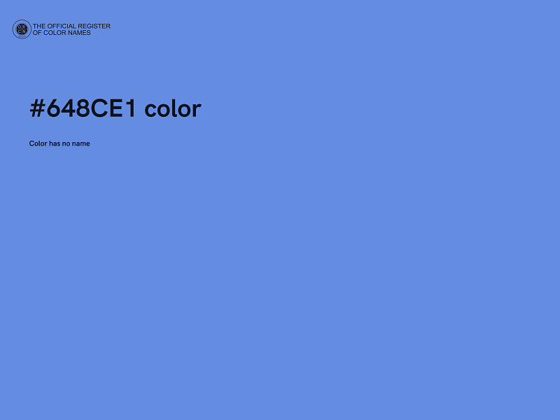 #648CE1 color image