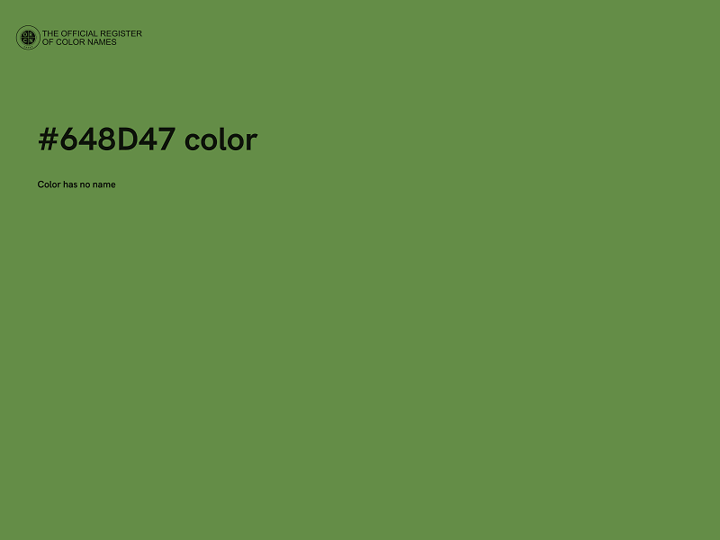 #648D47 color image