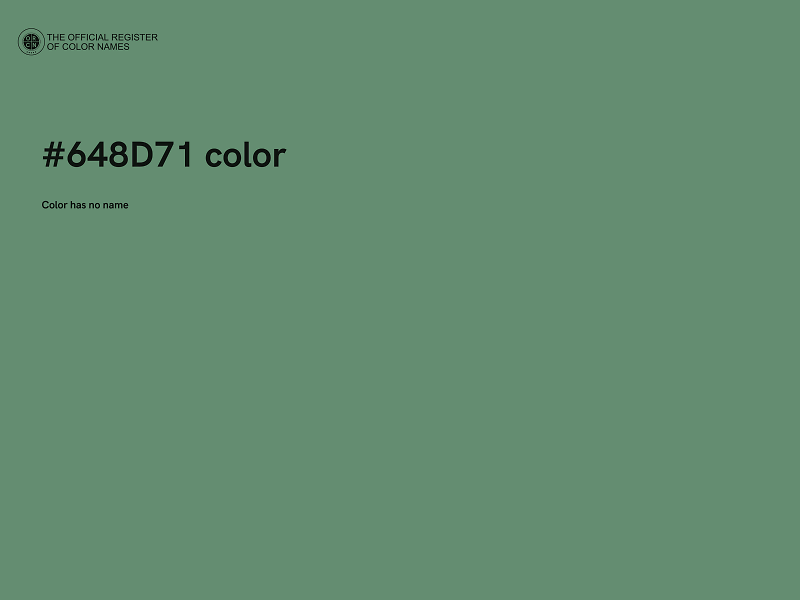 #648D71 color image