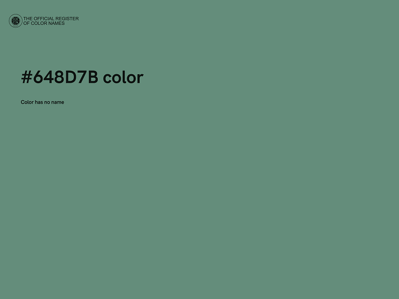 #648D7B color image