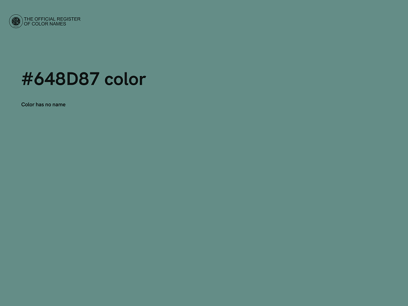 #648D87 color image