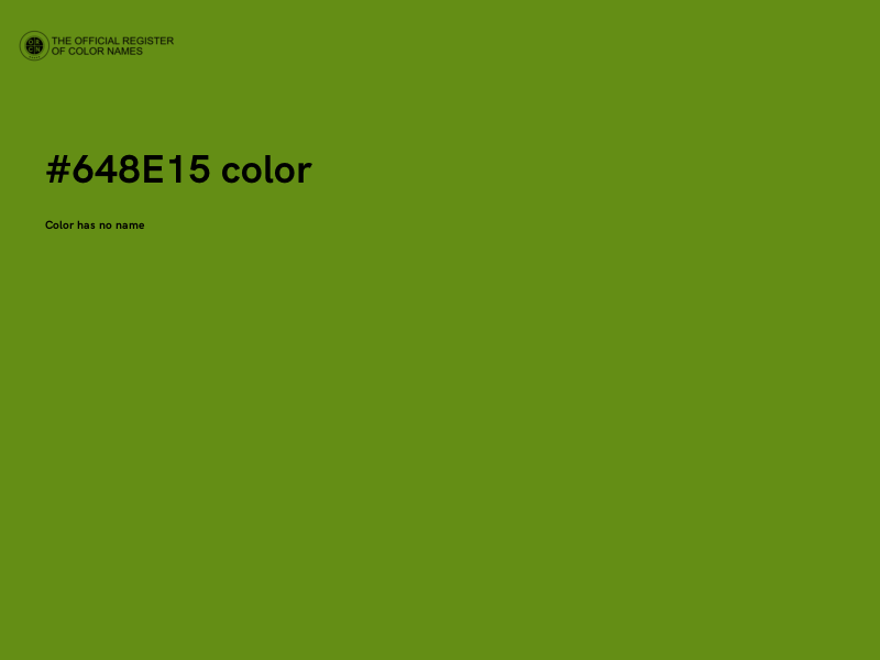 #648E15 color image