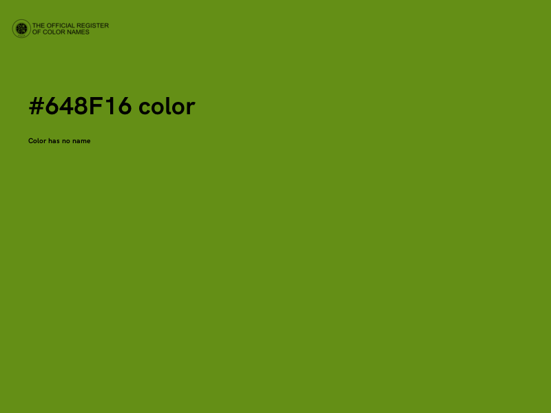 #648F16 color image