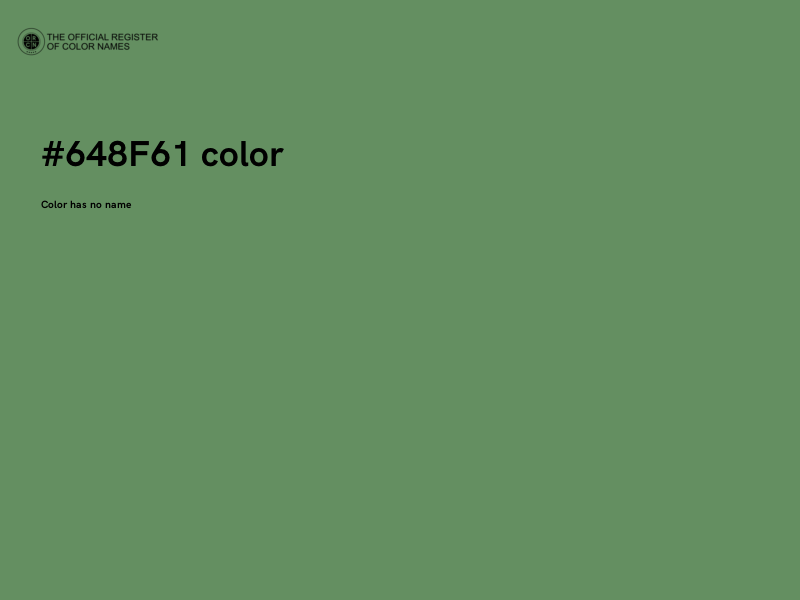 #648F61 color image