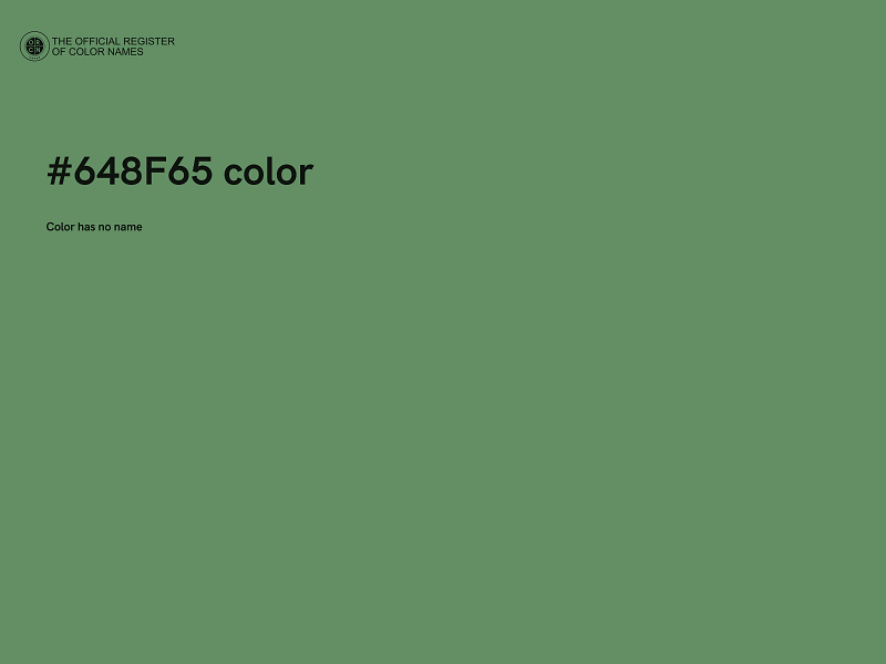 #648F65 color image