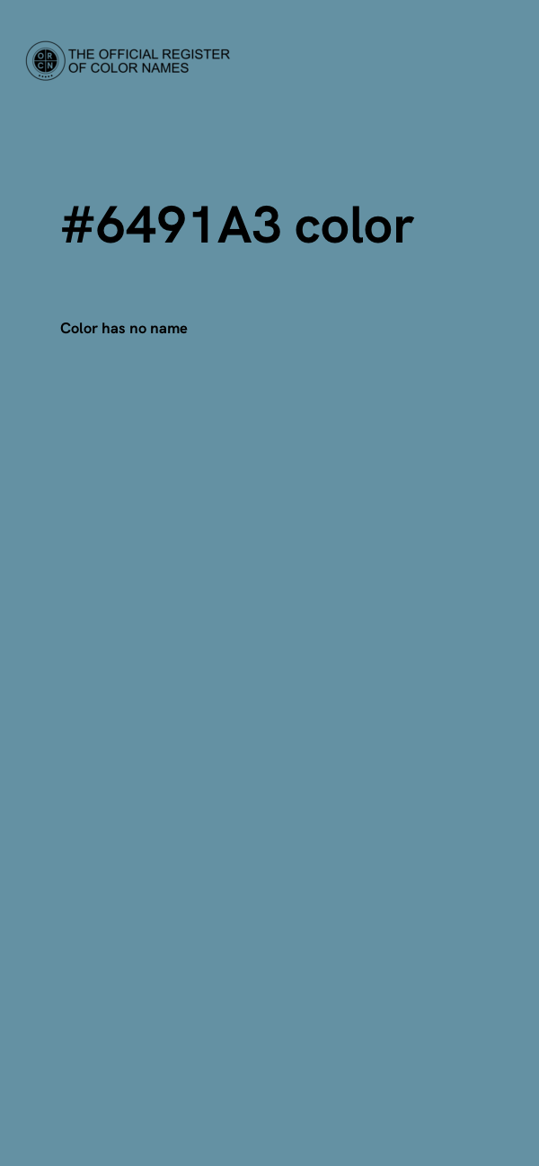 #6491A3 color image