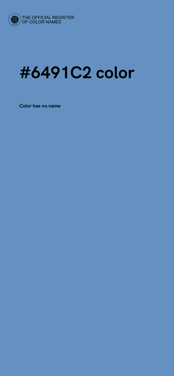 #6491C2 color image